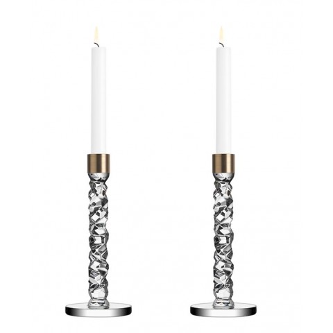 Carat Ljusstake 2-Pack, Mässing