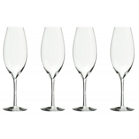 4 x CHAMPAGNEGLAS, REIJMYRE GLASBRUK