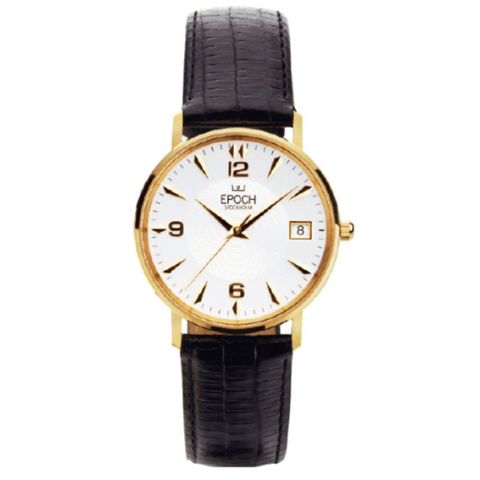 Epoch Elegance Guldur 14K med gravyr, Herr