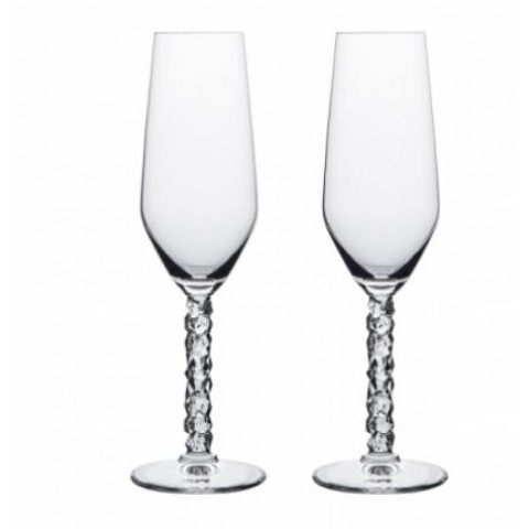 8 x Champagneglas Carat 