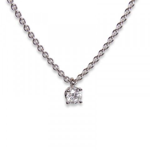 Briljanthalsband Vitguld