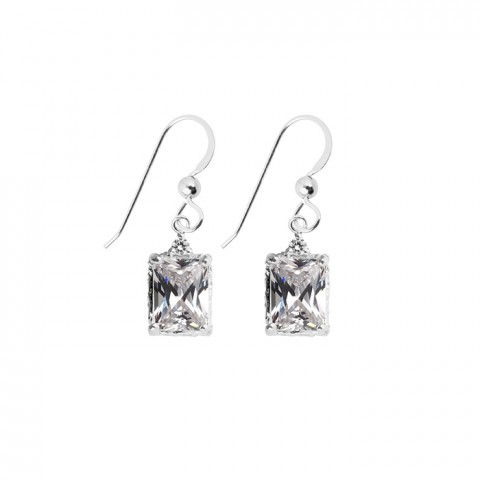 Lady Sparkle Earrings Silver