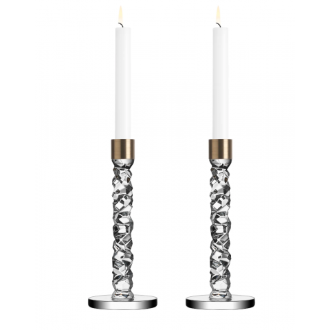 Carat ljusstake mässing, 2-pack