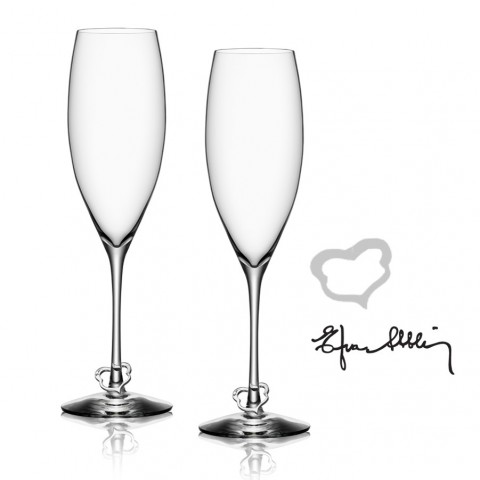 10 x CHAMPAGNEGLAS AV EFVA ATTLING 