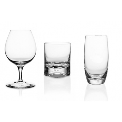 6 x whisky/cognac/vatten munblåsta Operakällaren