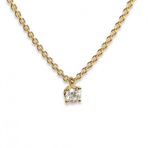 Halsband med briljant 0,19 ct 
