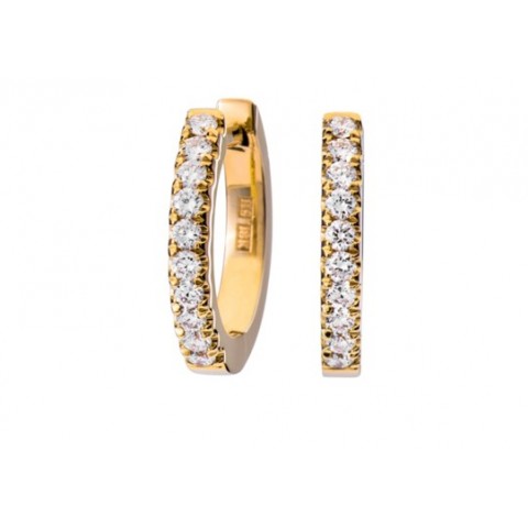 Creoloer med briljanter 0,25 ct 