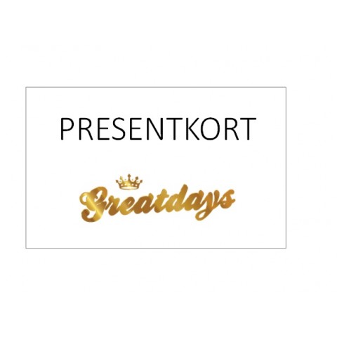 Presentkort Greatdays, 2 000 kr