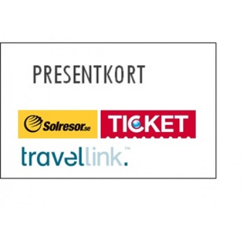 PRESENTKORT PÅ TICKET, SOLRESOR & TRAVELLINK