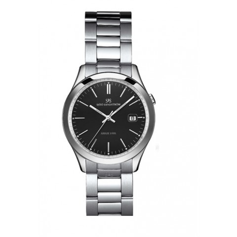 Stålur, svart urtavla SJÖÖ SANDSTRÖM, dam 